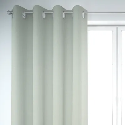 Produktbild von SCHÖNER LEBEN. Vorhang Leinenlook uni pastell mint 245cm Aufhängung Ösen