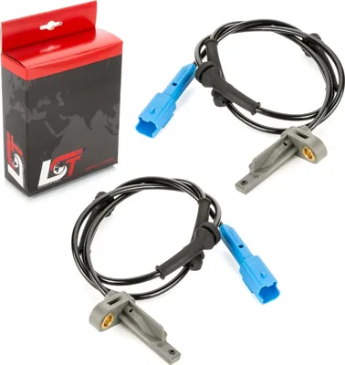 Produktbild von 2x ABS Sensor Drehzahlregler Drehzahlfühler Set hinten 4545.A3 für PEUGEOT 206