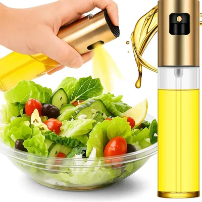 Obrázek produktu pro rozprašovač na olej dávkovač oleje 100 ml zlatý sprej na olivový olej ocet