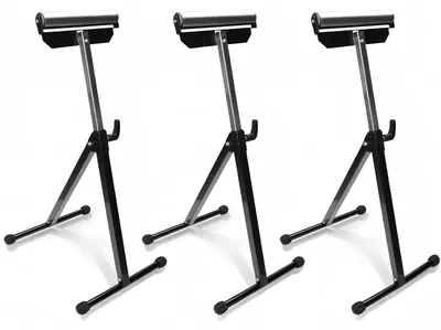 Image de Rouleaux de support Vigevee, réglables de 68,2 à 108 cm, rouleau de support de 29,5 cm, support en acier A3 pliable, 60 kg par pièce