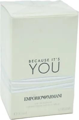 Produktbild von Emporio Armani Because It's You, Frauen, 50 ml, Nicht nachfüllbare Flasche, Neroli, Himbeere, Rose, Moschus, Vanille