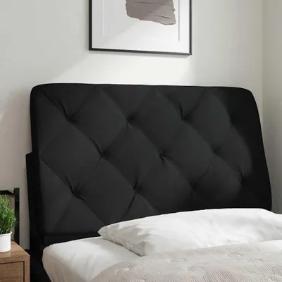 Produktbild von vidaXL Kopfteil-Kissen Schwarz 90 cm Stoff