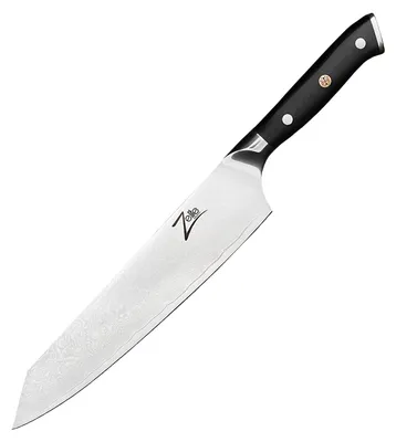 Image de Zelite Couteau Cuisine, Couteau Kiritsuke en Acier Inoxydable, Kit Couteau Cuisine Professionnelle Japonais de 22,8 cm, Couteau de Chef Aiguisé, Couteau de type japonais, Couteaux de Cuisine Ultra Tranchant