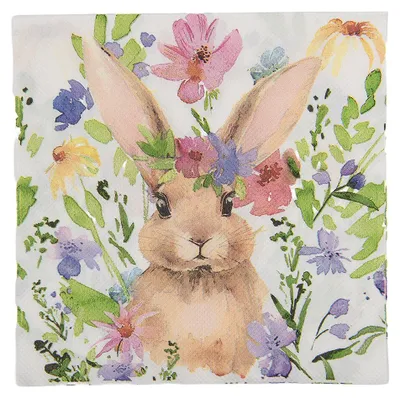 Produktbild von Clayre & Eef Servietten Papier 20er Set 33x33 cm Weiß Papier