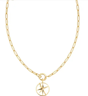 Productafbeelding van Halskettingen met hanger, merk Ania Haie, goudkleurig. Verkrijgbaar in lengtes van 43 cm tot 49 cm. Collectie: Pop Charms - voor dames