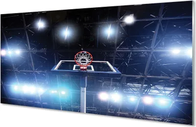 Produktbild von Glasbilder 120x60 Wandkunst Lichter Korb