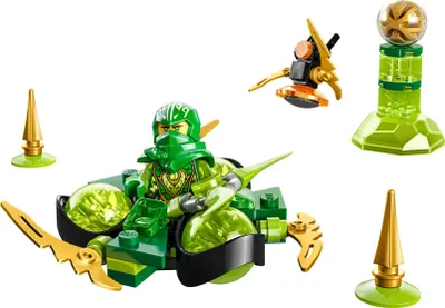 Produktbild von LEGO 71779 NINJAGO Lloyds Drachenpower-Spinjitzu-Spin Spielzeug, Spinner mit Kunststücken, Lloyd Minifigur zum Sammeln, kleines Geschenk für Kinder ab 6 Jahren
