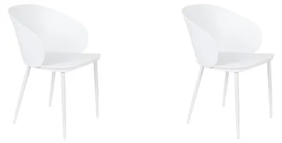 Produktbild von Novel Collection - Esszimmerstuhl Gigi - Weiß - 53.5x57x81 cm