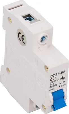 Obrázok produktu pre Obvodový istič Mini 1P MCB DIN Rail Mount 6000A Vypínacia kapacita 230V 400V 25A
