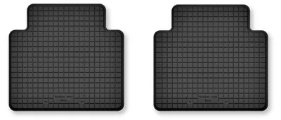 Produktbild von Gummifußmatten Wannenmatten Hinten Schwarz für Ford Focus MK4 2018- 2-tlg