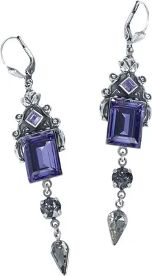 Produktbild von Krikor Ohrring Damen Violetter Schweif silberfarben Standard