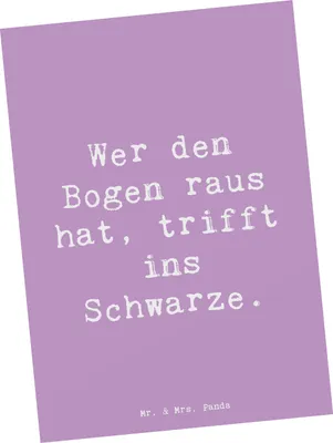Produktbild von Mr. & Mrs. Panda Postkarte Spruch Bogensport Meister - Lavendeltraum - Geschenk, Bogensport-Enthusiasten, Geduld, Ansichtskarte, Teamsport, Sportler, Sportart, Sprichwort