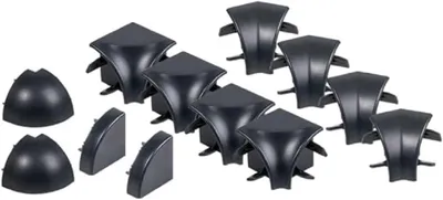 Produktbild von Zubehör-Set für Abschlussleisten | PVC, schwarz