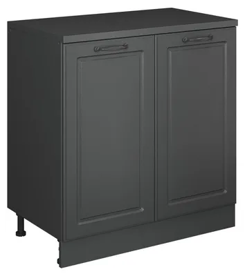 Obrázek produktu pro Kuchyňská skříňka pod šikmou střechu Vicco R-Line Antracitový venkovský dům 80 cm bez šikminy se 2 dveřmi, Model 61786