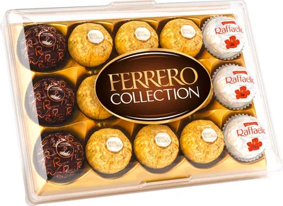 Zdjęcie produktu dla Ferrero Collection 15 indywidualnie pakowanych czekoladek 3 różne 172 g