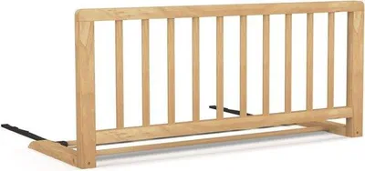 Productafbeelding van Bedhekje voor kinderen vanhout, 90 cm, natuurlijk