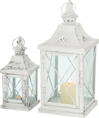 Produktbild von Laterne Odile 2er-Set Eisen Weiss
