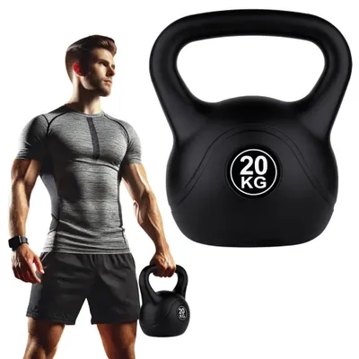 Zdjęcie produktu dla Kettlebell Kettle odważnik obciążenie do ćwiczeń FUNFIT GYM&FITNESS 20 kg