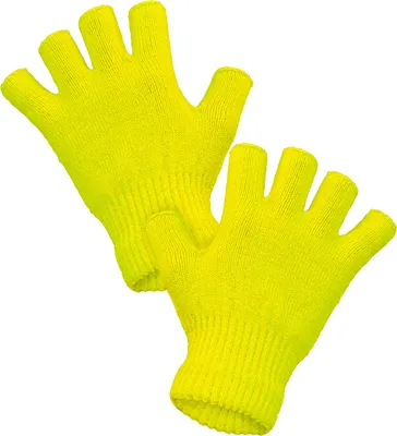 Produktbild von Fingerlose Strickhandschuhe in verschiedenen Farben Neon Gelb