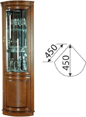 Produktbild von Klassische Vitrine Vitrinenschrank Rustikal Schrank Glasschrank Vitrinen Z-WN