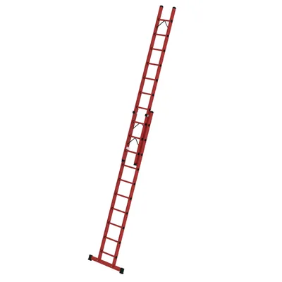 Produktbild von MUNK Vollkunststoff Seilzugleiter mit Traverse 2x10 Sprossen