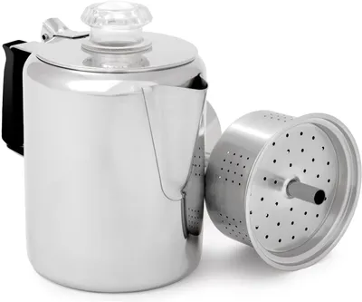 Immagine prodotto di Percolatore in acciaio inox GSI Outdoors per 9 tazze 1,3 L, 709 g , argento; 65209
