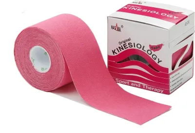 Produktbild von Nasara Kinesiologie Tape 5 cm x 5 m : pink/rot Farbe: pink/rot