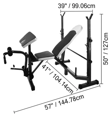 Image de Bancs de musculation, réglables en hauteur, pour un entraînement polyvalent, couleur noire