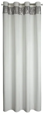 Obrázek produktu pro Eurofirany 386246, Sheer, Bílá, Vzorovaný, Polyester, Průchodka, 290 g/m²