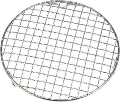 Immagine prodotto di Griglia da cucina in acciaio inossidabile da 8 pollici con piedini da 20 mm, adatta per cuocere, arrostire, cuocere al vapore e grigliare