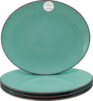 Obrázok produktu pre CreaTable, 24752, Vintage Nature Green, steakový tanier 4 ks, porcelán