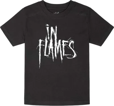 Produktbild von In Flames T-Shirt Uni Metal-Kids - Logo schwarz 128