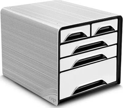 Produktbild von CEP 7-213, 5 Schublade(n), Schwarz, Weiß, Polystyrene, Einfarbig, 270 mm, 288 mm
