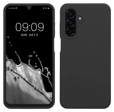 Produktbild von kwmobile Handyhülle für Samsung Galaxy A26 5G Hülle - Case Silikon - Kabelloses Laden - Schutzhülle Cover in Dunkelgrau