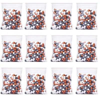 Produktbild von Set mit 12 Mineralbällen für Duschköpfe mit negativen Ionen