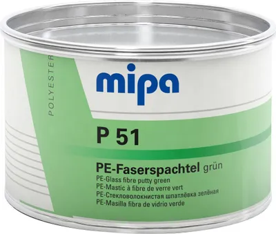 Obrázok produktu pre Mipa P51 PE výplň zo sklenených vlákien zelená vrátane tvrdidla, 1 kg