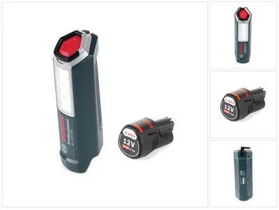 Image de Bosch Professional GLI 12V-300 Lampe sans fil + 1x Batterie GBA 12 V 3,0 Ah - sans Chargeur