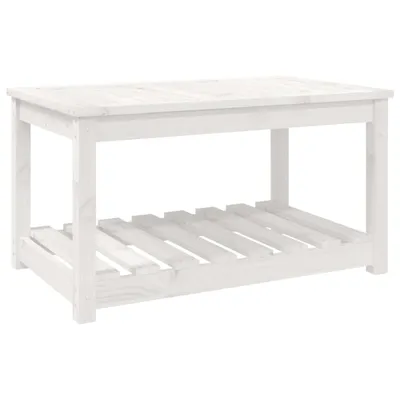 Obrázek produktu pro vidaXL Zahradní stůl bílý 82,5x50,5x45 cm Borovicový masiv