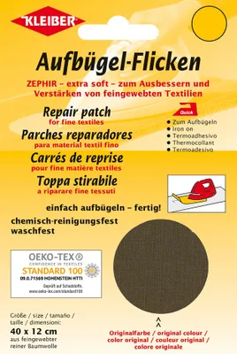 Immagine prodotto di KLEIBER 32011 KLEIBER Zephyr toppe da stirare, 400 x 120 mm, nero