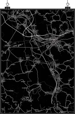 Produktbild von Mr. & Mrs. Panda Bild Großostheim DIN A1 - Geschenk, Plakat, wanddeko, Wandbild, drucke, Deko, Stadt, Dorf Karte Landkarte Map Stadtplan