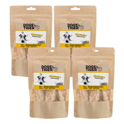 Obrázok produktu pre Dogs'n Tiger Adult Dog Snacks Päuschen, pochúťky, 99% lyofilizované kuracie prsné filé, 4x 80g