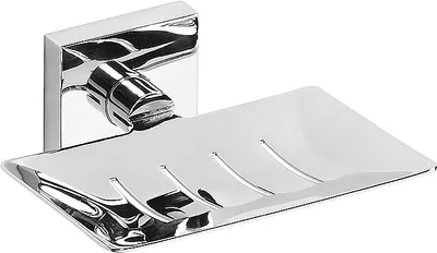 Produktbild von META Seifenhalter Messing Chrom poliert 129x55x110 mm für Bad & Küche >> zum Bohren oder Kleben