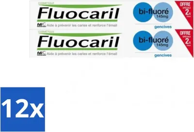 Image de Dentifrice Fluocaril au fluor – 2 tubes – 75 ml - Pack économique - 12 pièces
