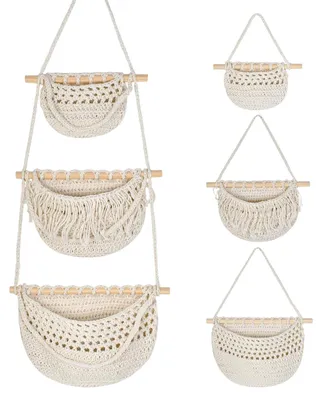 Image de Organiseur mural à pochettes, pochette murale, pochette de rangement suspendue, organiseur suspendu, organiseur pour porte et mur, pochette murale pour chambre d'enfant (beige1)