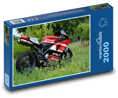 Obrázek produktu pro Puzzle 2000 Červený silniční sportovní motocykl - martinpuzzle
