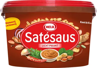 Produktbild von Hela Superior Satay-Sauce von höchster handwerklicher Qualität, glutenfrei-laktosefrei 3,3 Kilo