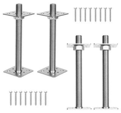 Obrázok produktu pre Flexibilné podpery stĺpov, strieborné, 30–250 mm, 4 ks