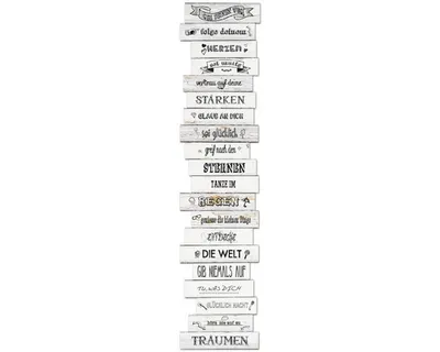 Produktbild von 3D Wanddeko Life Slogan 30x118 cm