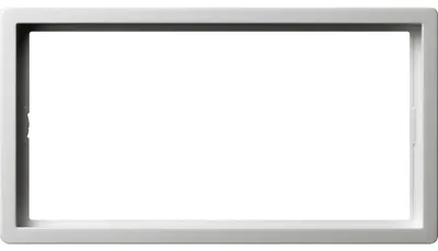 Produktbild von GIRA 1002112 Rahmen 2f o.MS reinweiß Flächenschalter o.Mittelsteg