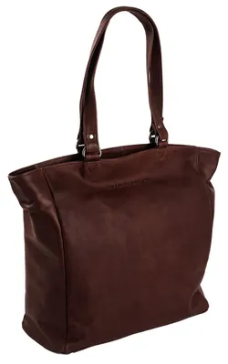 Image de The Chesterfield Brand sac à épaule sac d'ordinateur portable pour ordinateur portable Berlin Shoulderbag Brown brun